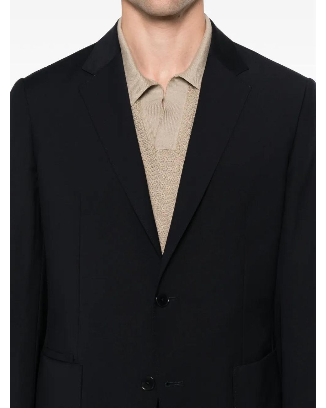 Zegna Black Single-Breasted Suit for men