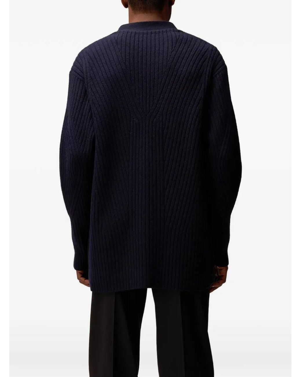 RETORI Blue V-Neck Cardigan for men