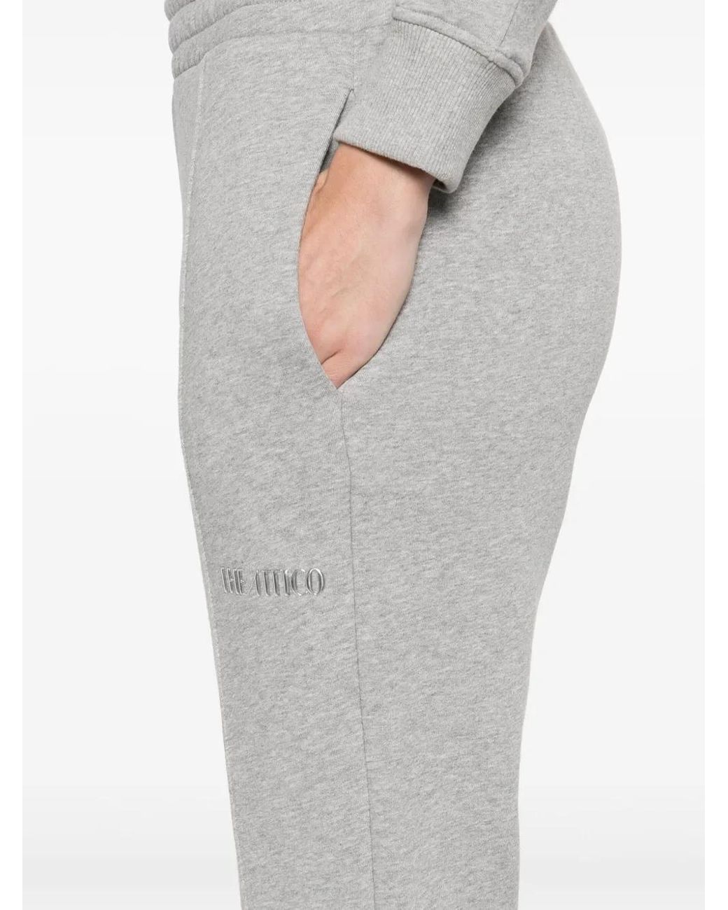The Attico Gray Jogger Pants