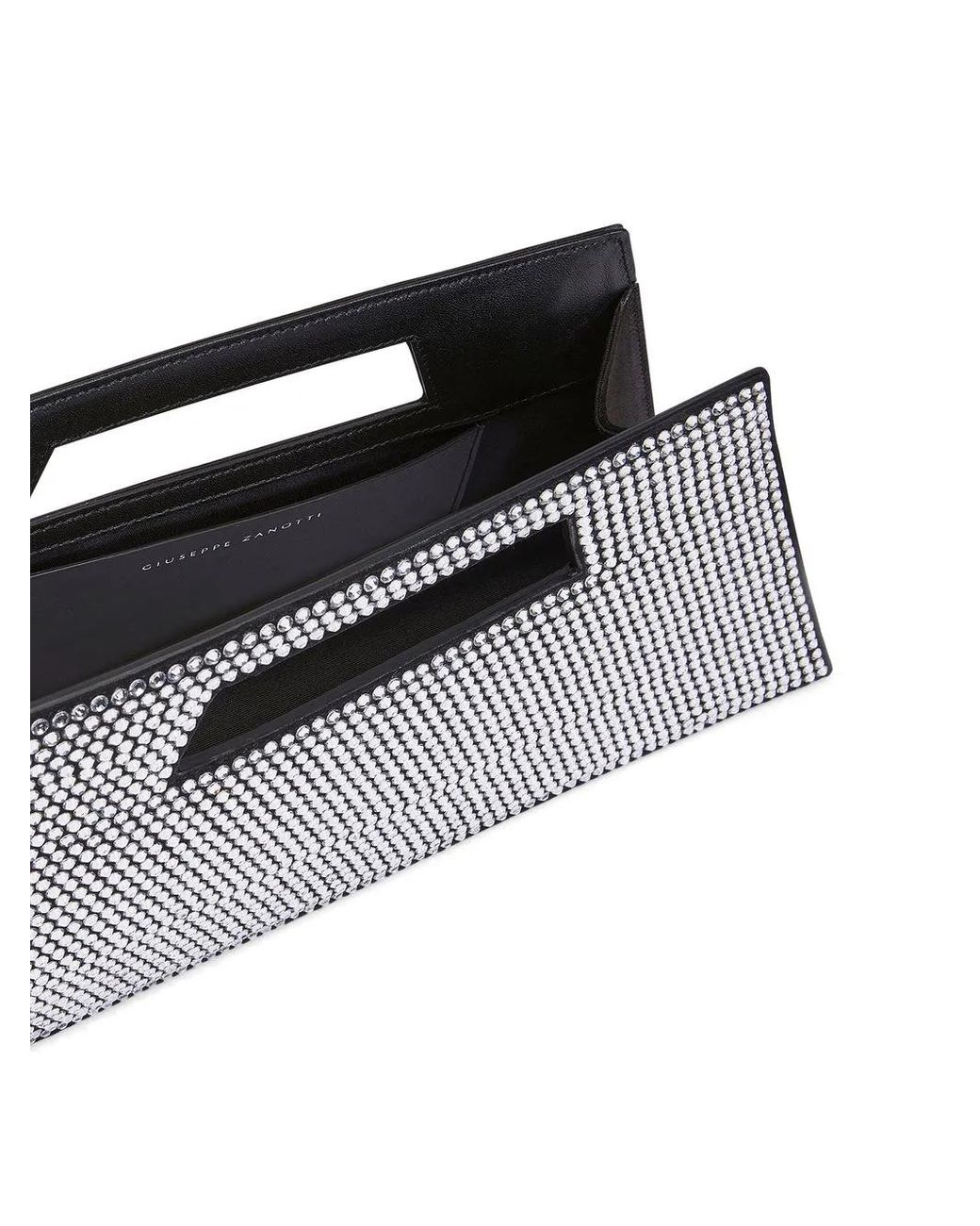 Giuseppe Zanotti Metallic Meloee Rhinestone Clutch
