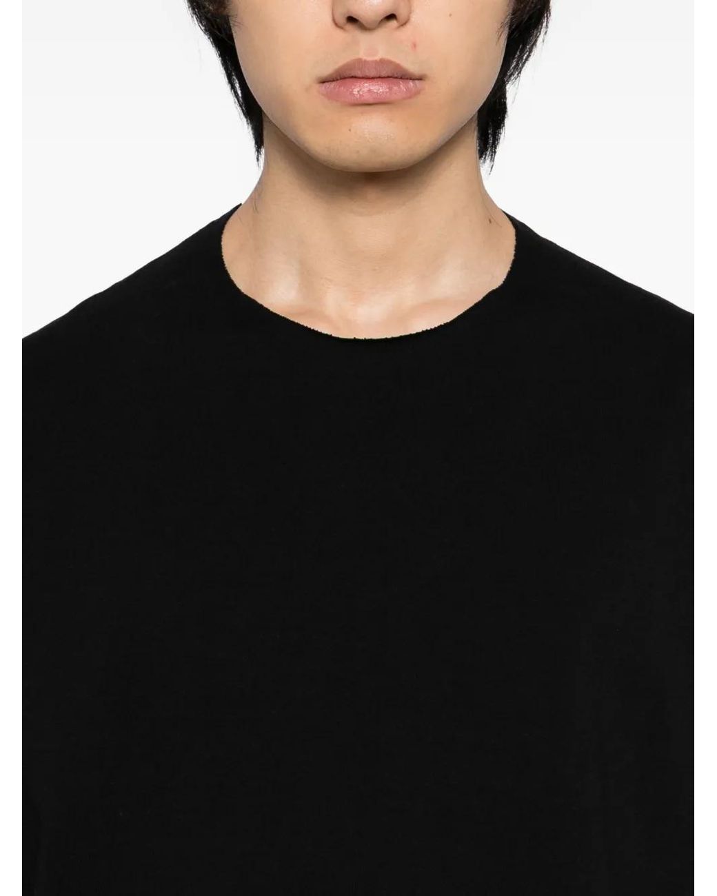 DEVOA T-Shirt Met Vlakken in het Black voor heren