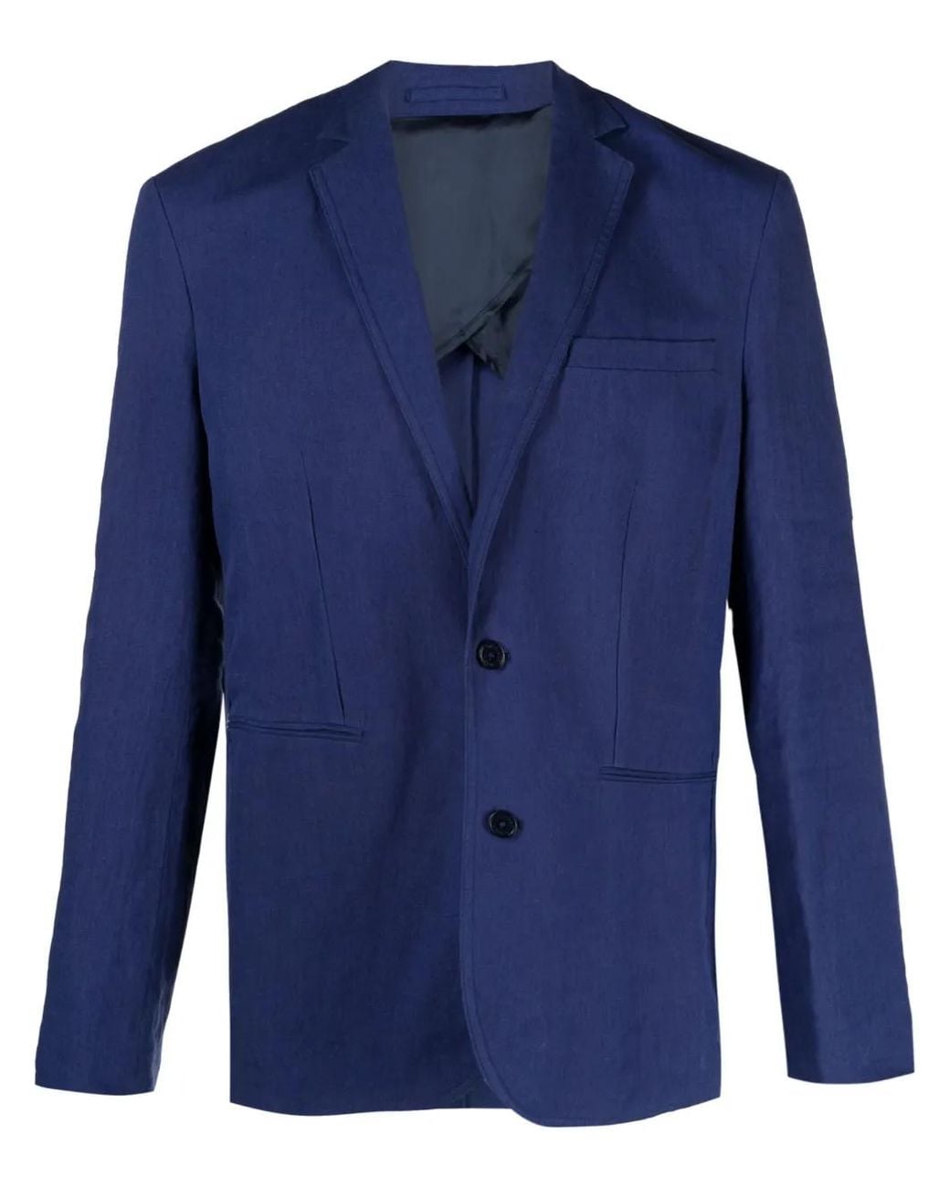 Orlebar Brown Blue Single-Breasted Silk Blazer for men
