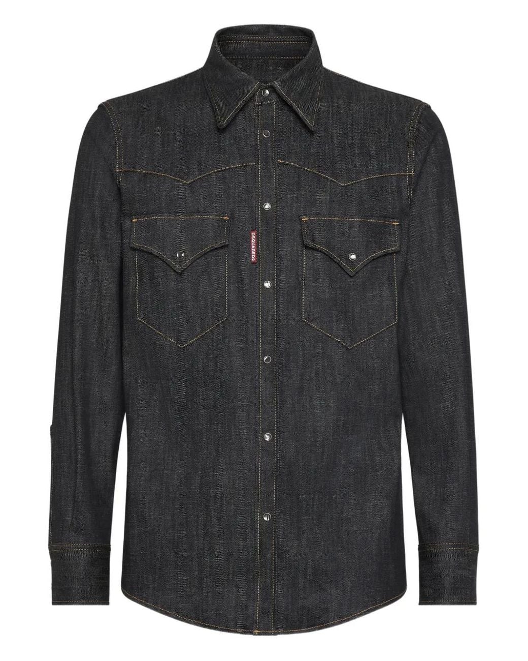 DSquared² Black Fashion Western Shirt for men