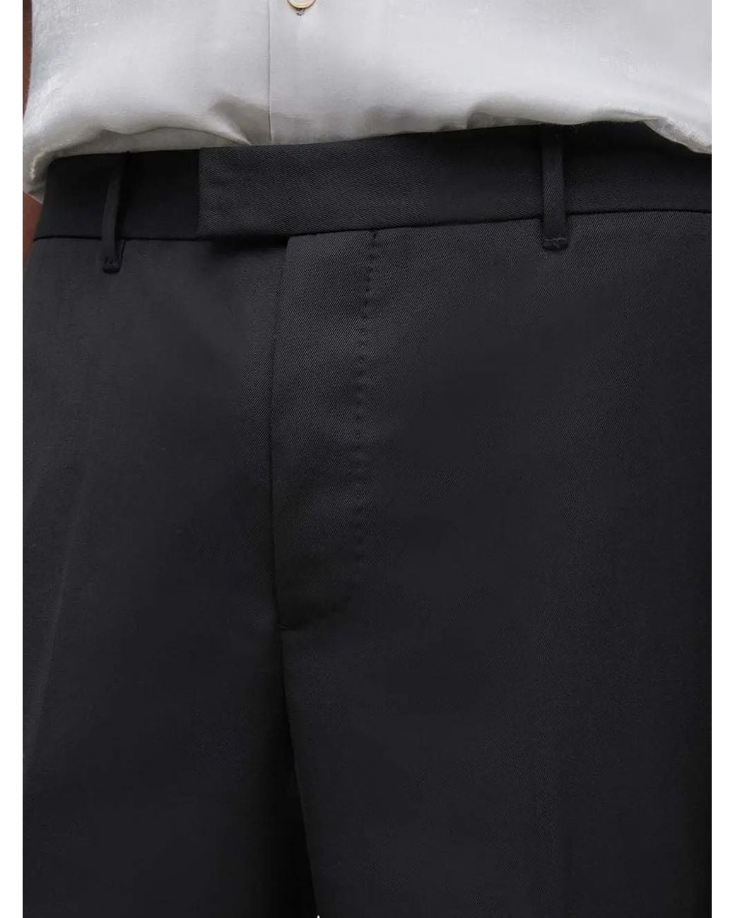 AllSaints Black Mount Trousers for men
