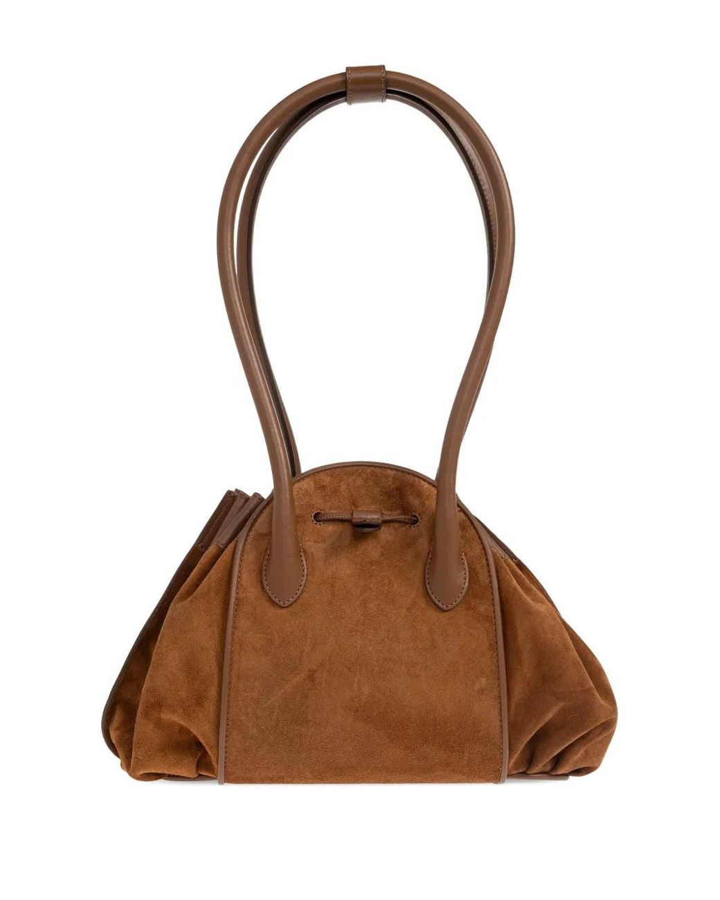 Marni Brown Tulipea Drawstring-Closure Shoulder Bag