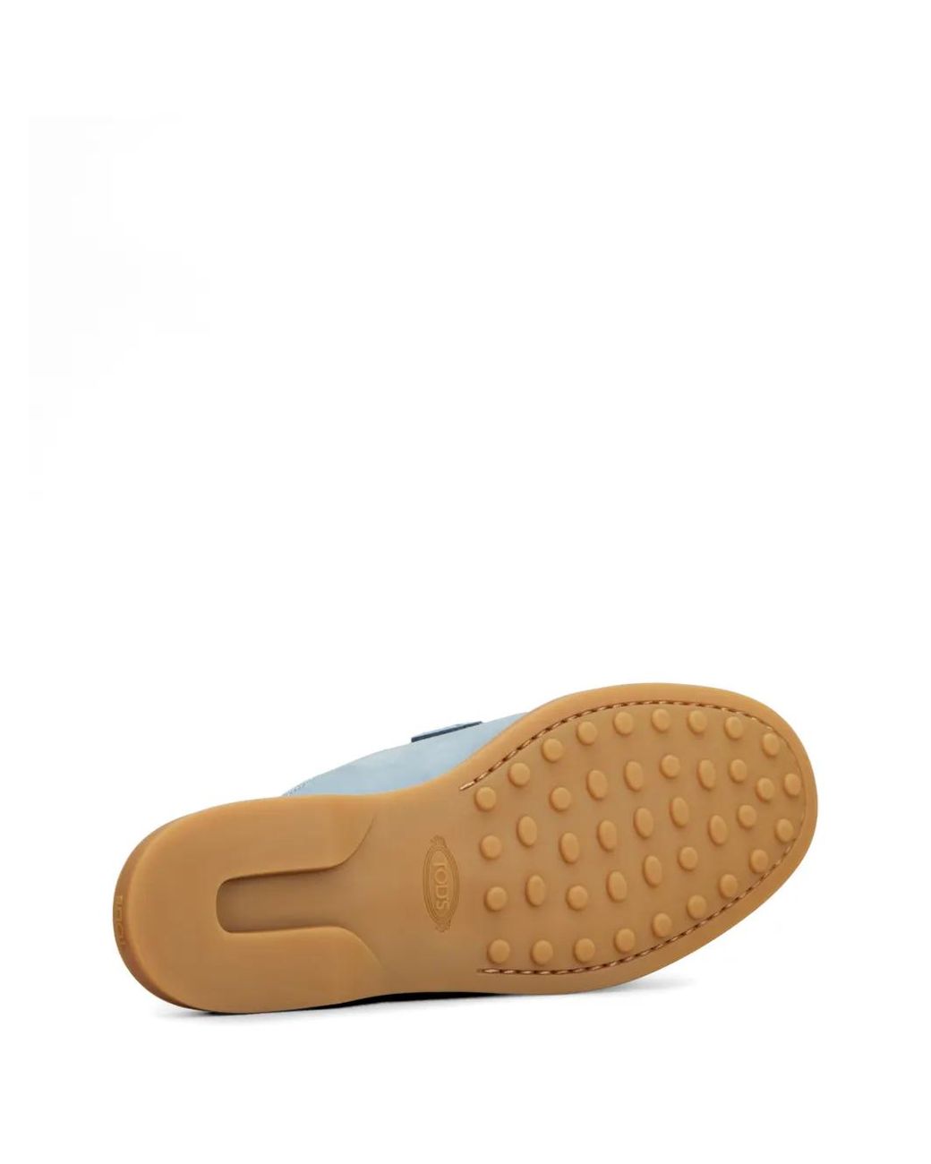 Tod's Blue Buckle-Detail Leather Mules