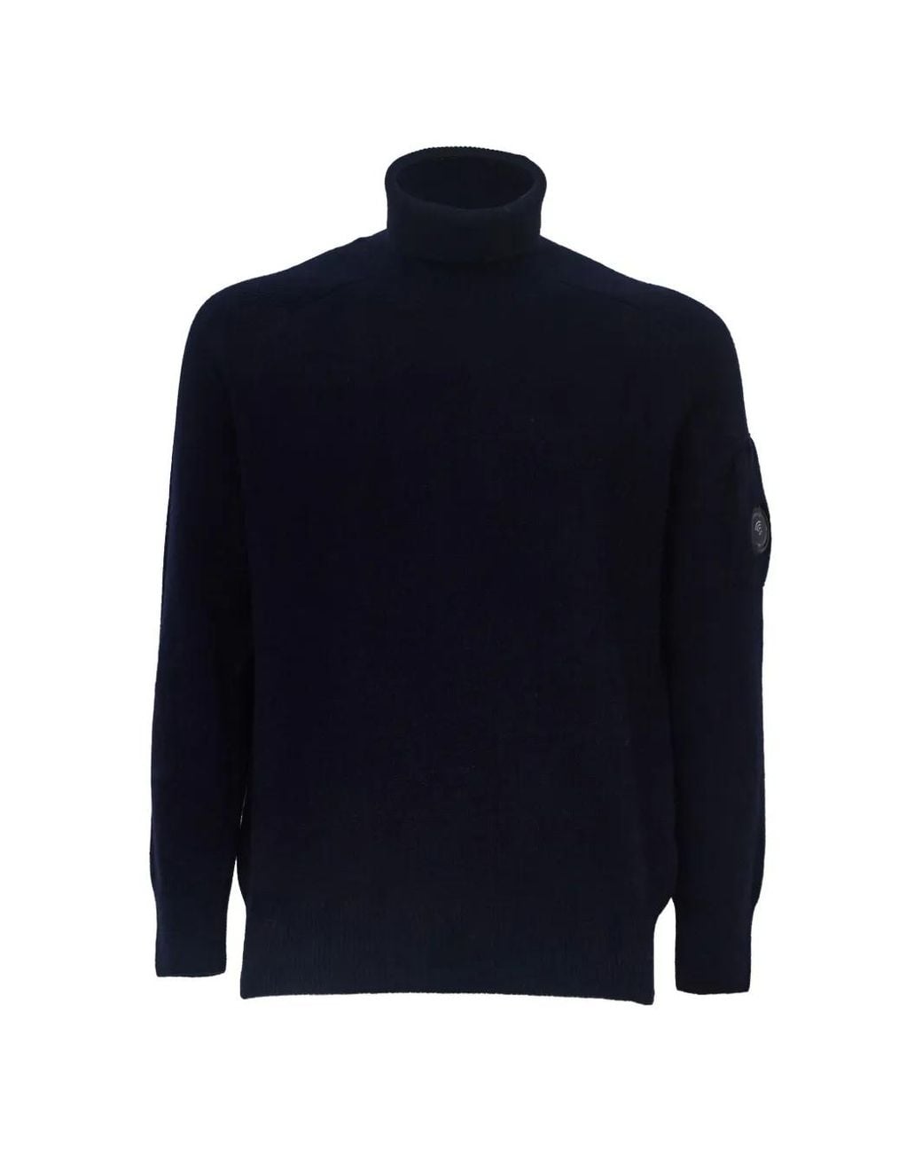 C P Company Blue Lens Turtleneck Sweater for men