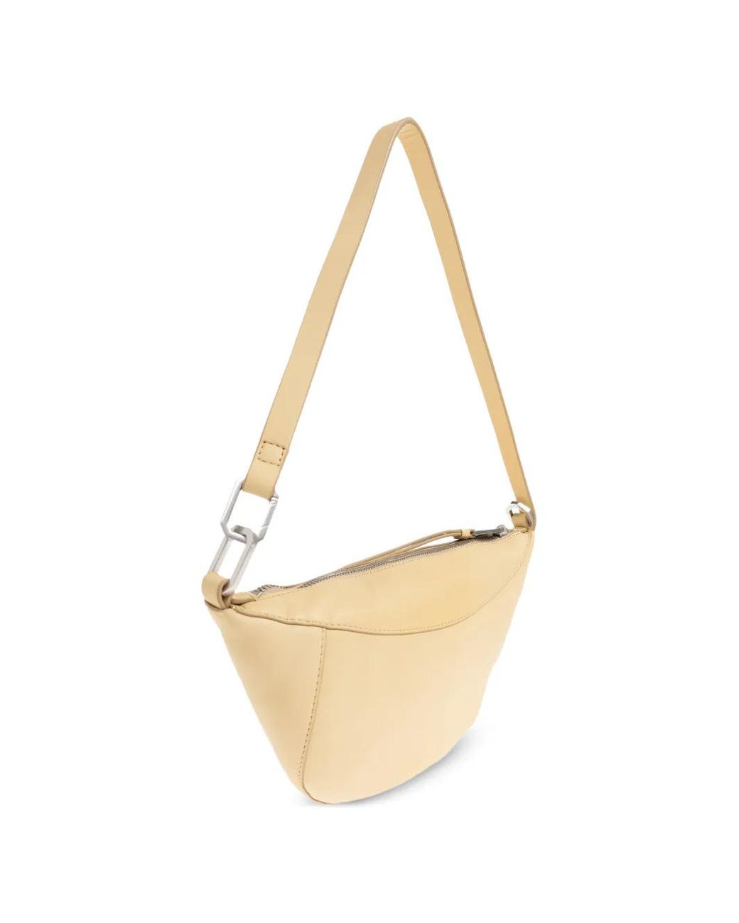 AllSaints White Micro Luna Leather Shoulder Bag