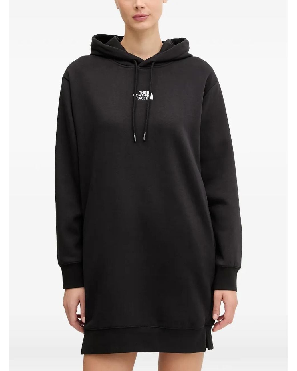 The North Face Black Essential Relaxed Hooded Mini Dress