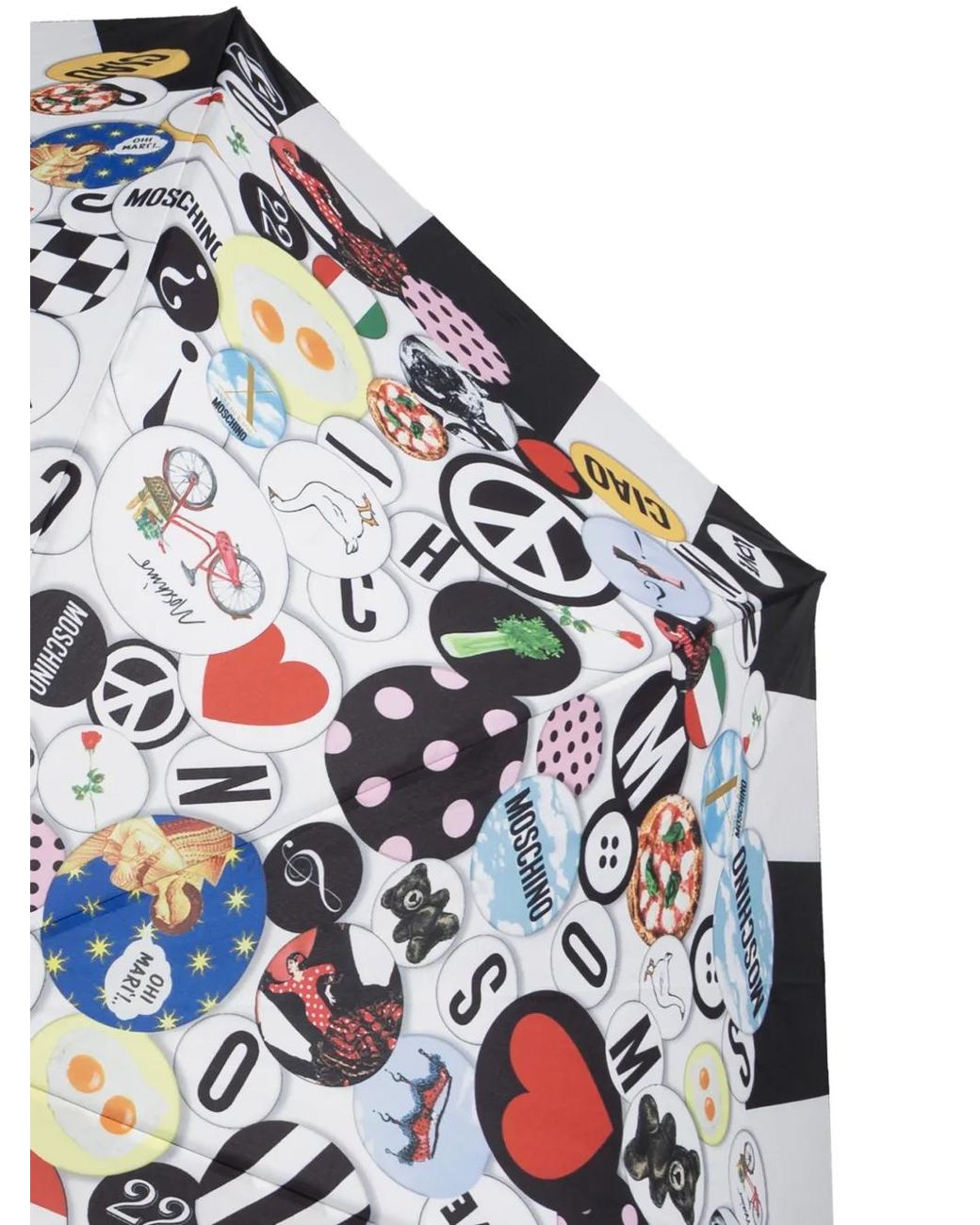 Ombrello A Righe di Moschino in Gray