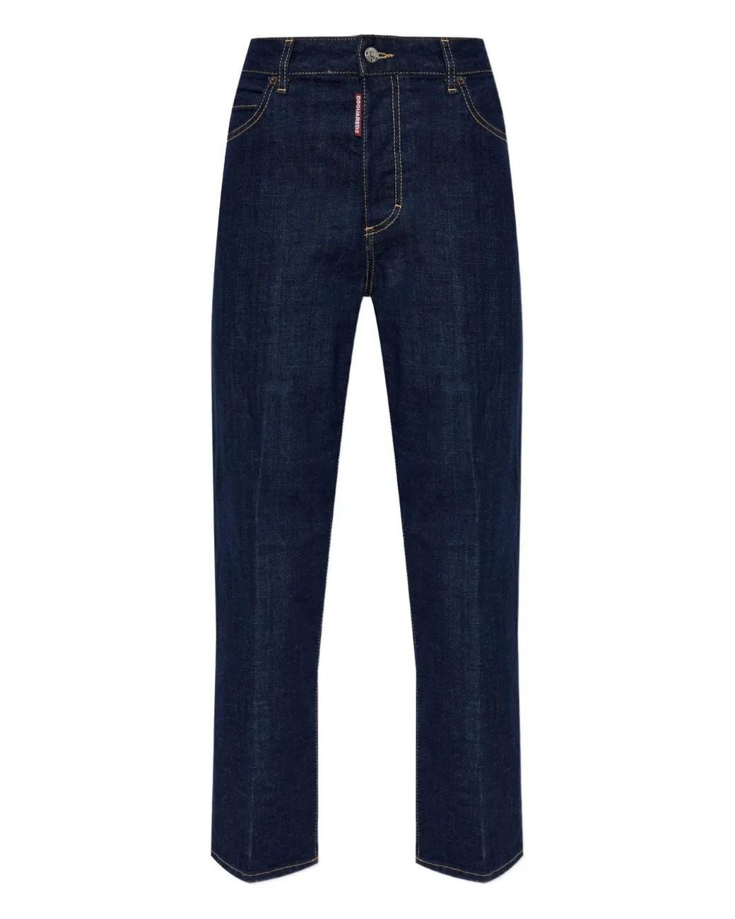 DSquared² Blue Straight-Leg Jeans