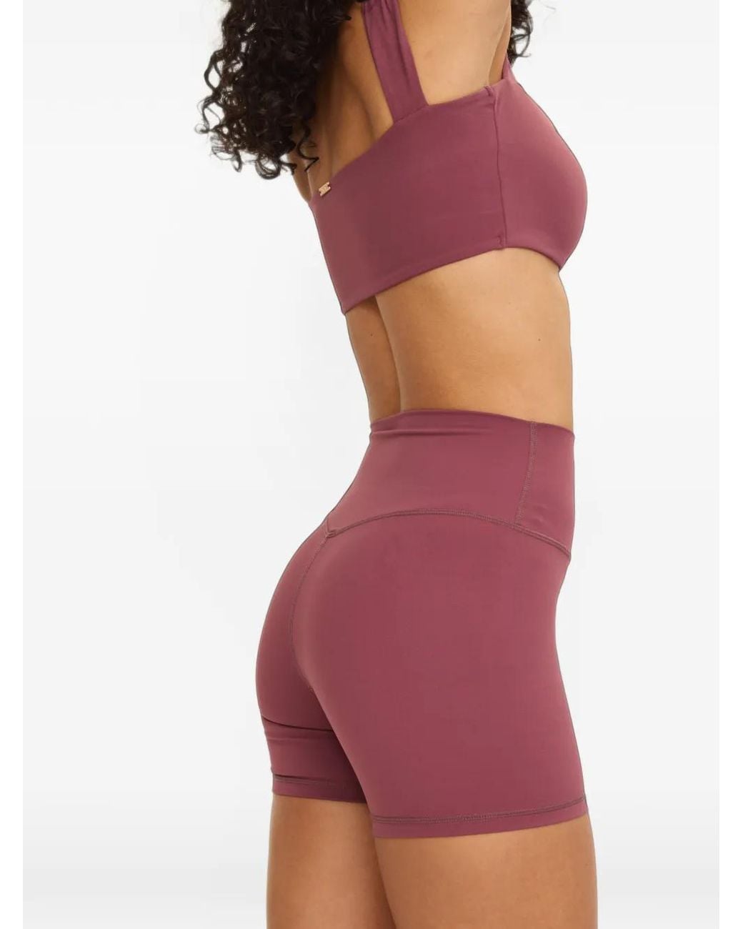 AMADAWEAR Purple Belle High-Waisted Shorts