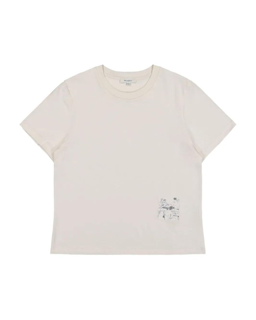 J.W. Anderson White Graphic T-Shirt for men