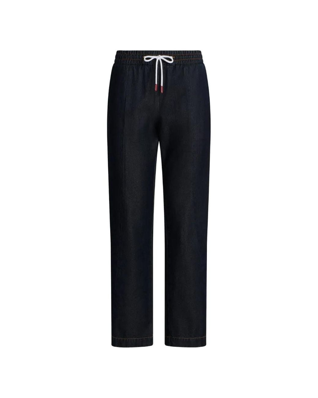 Kiton Blue Jean À Taille Élastiquée Et Lien De Resserrage