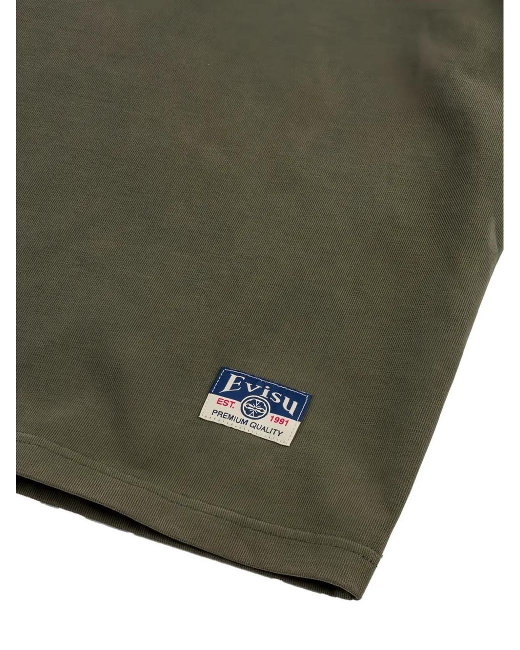 Evisu Green Seagull Tonal-Appliqué T-Shirt for men