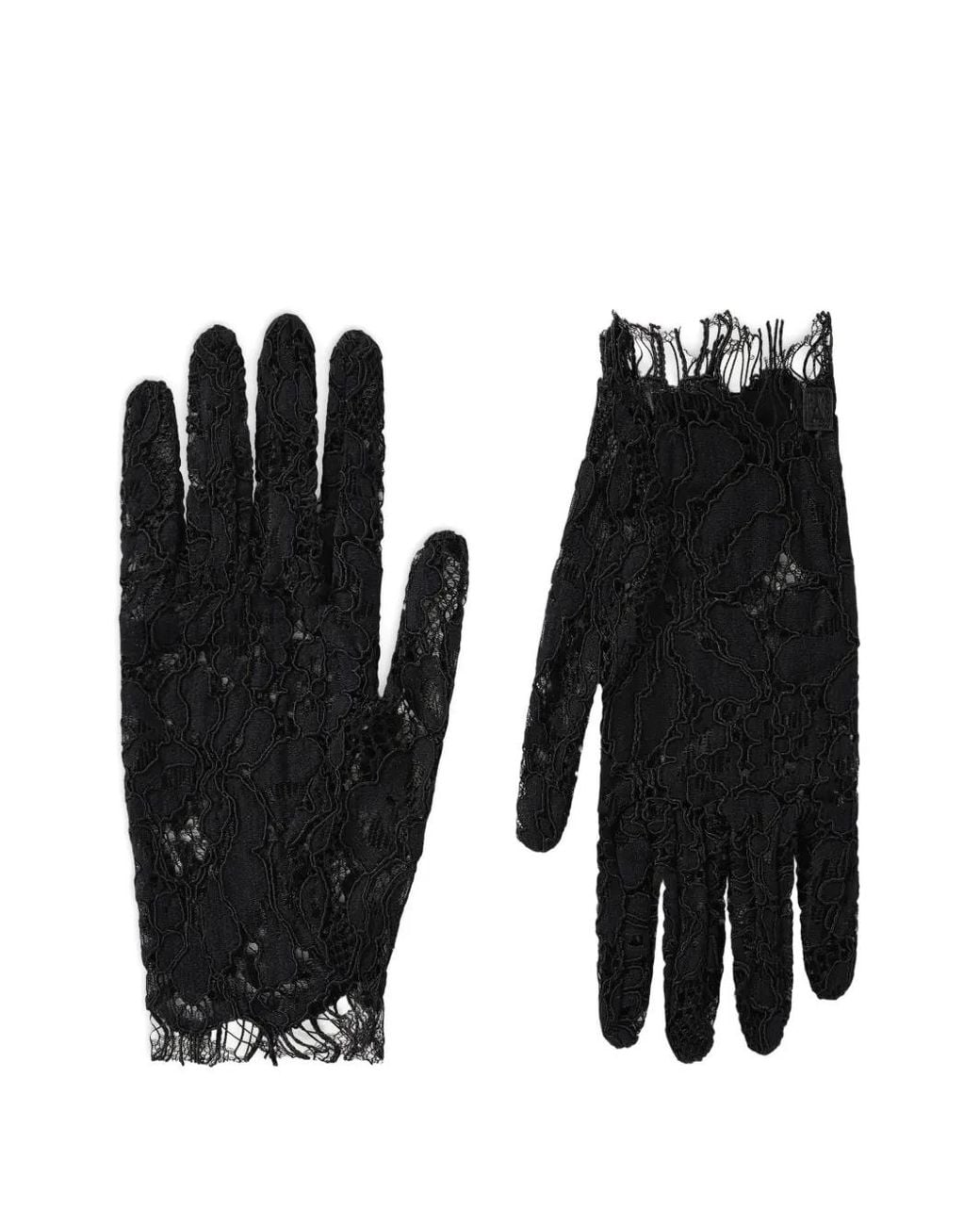 Manière De Voir Black Rhea Lace Gloves