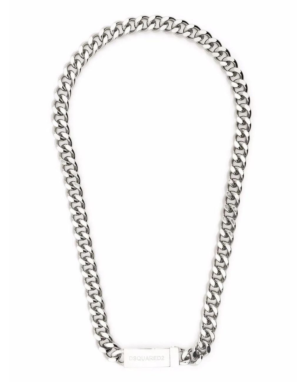 DSquared² Blue Chained2 Necklace for men