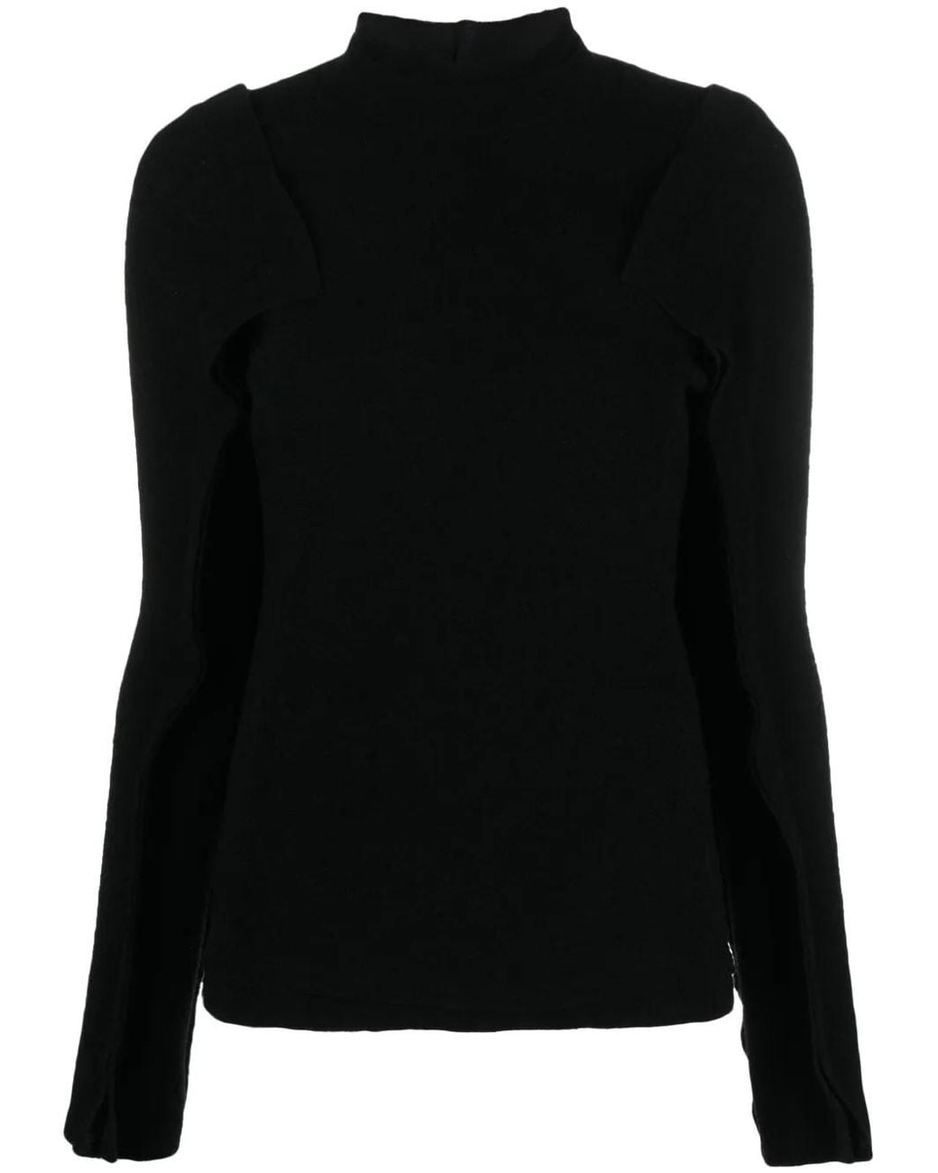 Kiko Kostadinov Black Arc High-Neck Top