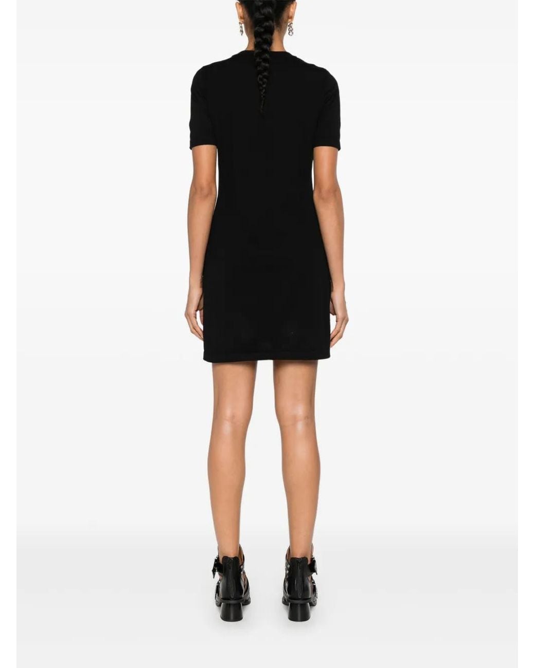 Moschino Black Teddy Bear T-Shirt Dress
