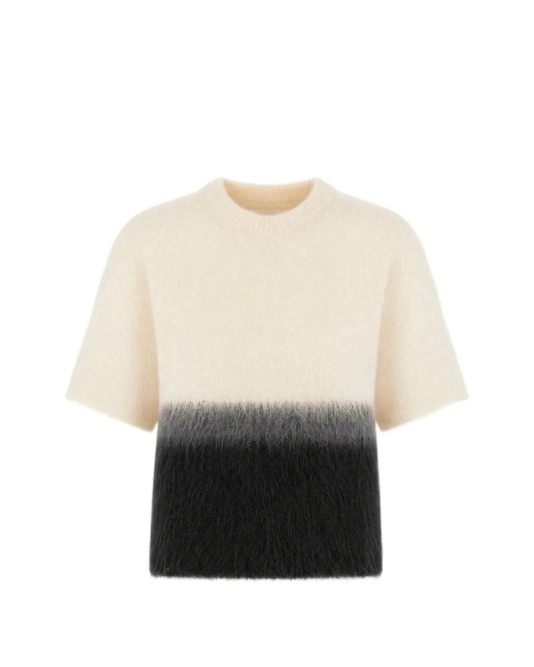 Antonelli White Kurzärmeliger Pullover