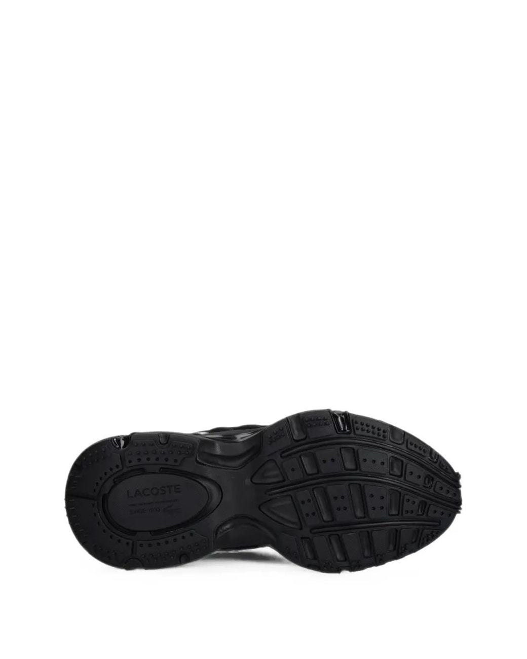 Lacoste Black Panelled Mesh Sneakers
