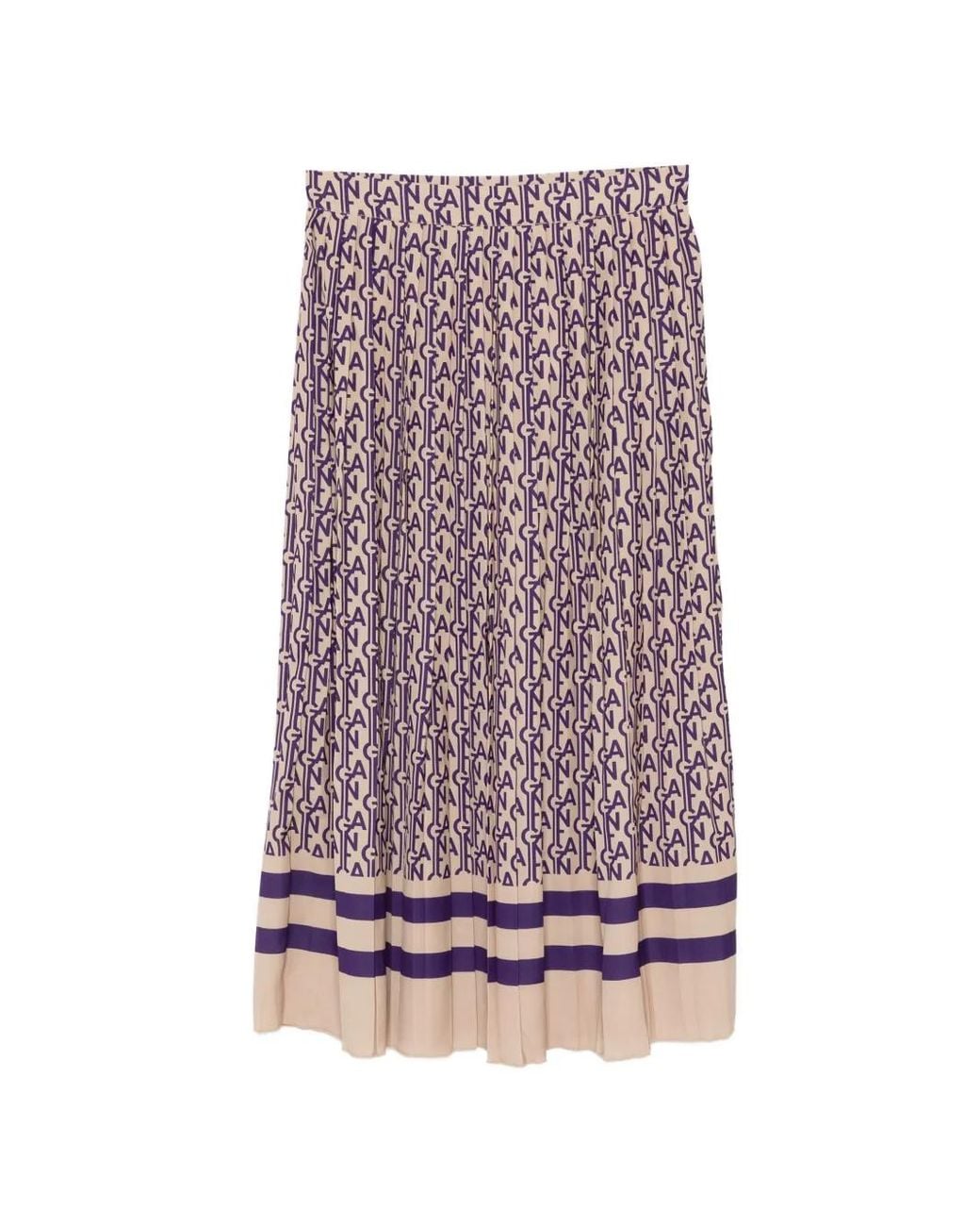Gant Purple Pleated Skirt
