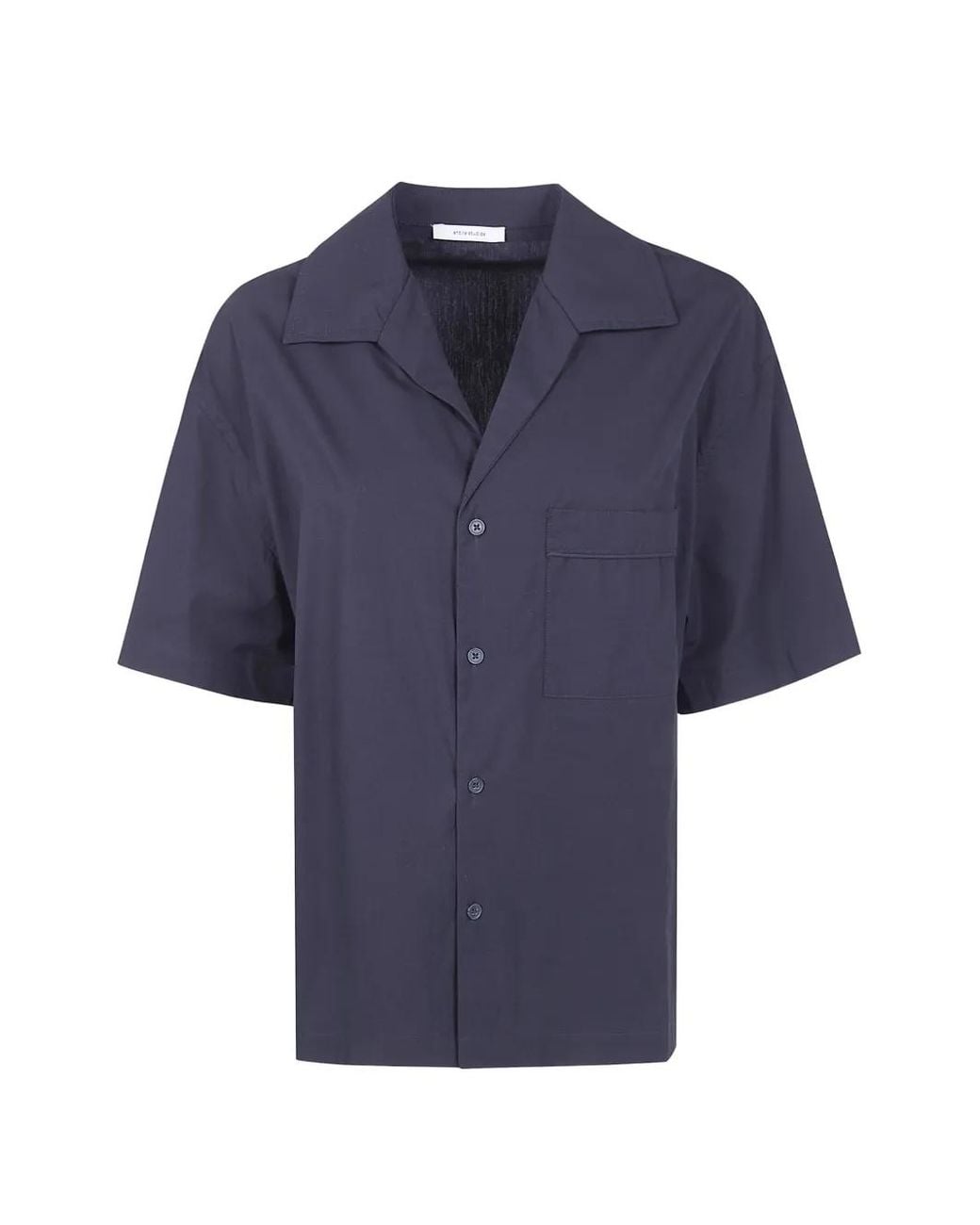 Entire studios Blue V-Neck Short-Sleeve Shirt