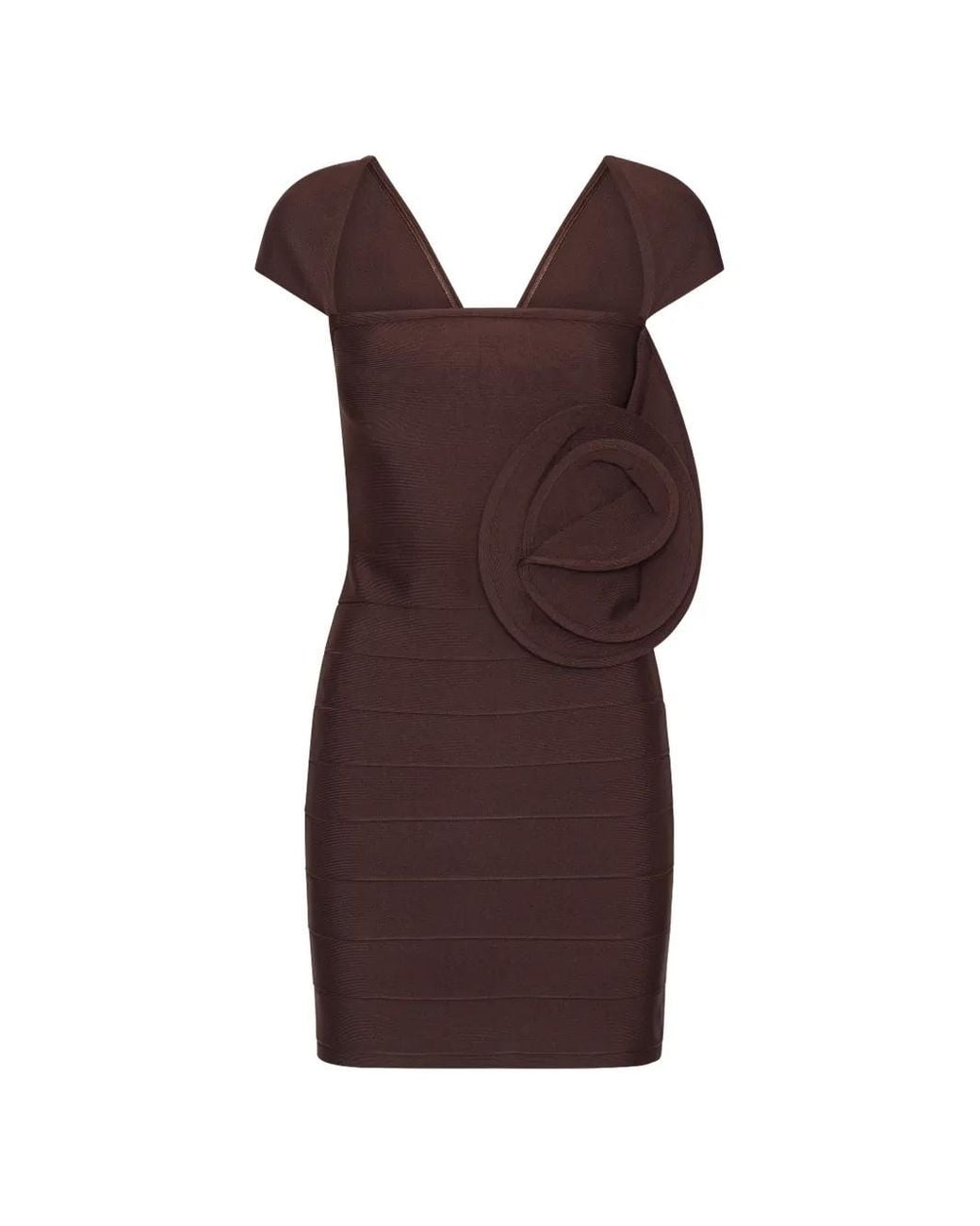 ROTATE BIRGER CHRISTENSEN Purple Rose Cap-Sleeve Mini Dress Dark