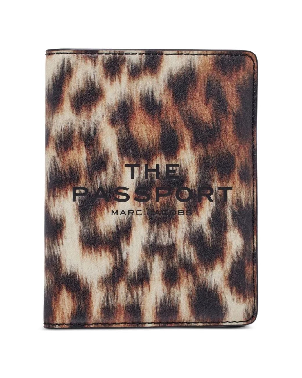 Marc Jacobs Brown Leather Passport Case