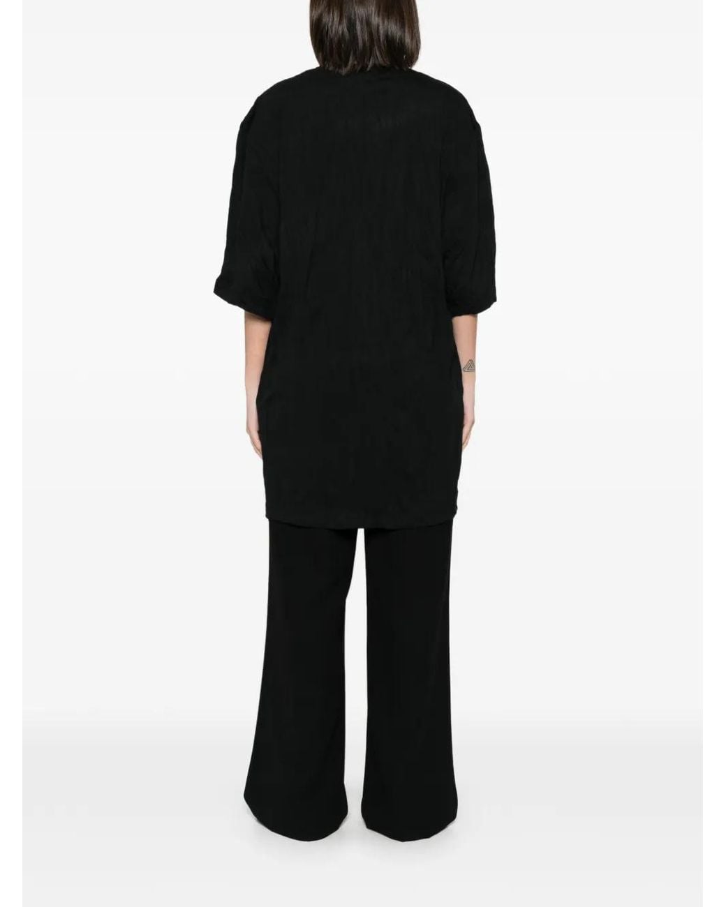 Totême  Black Relaxed Tee Dress