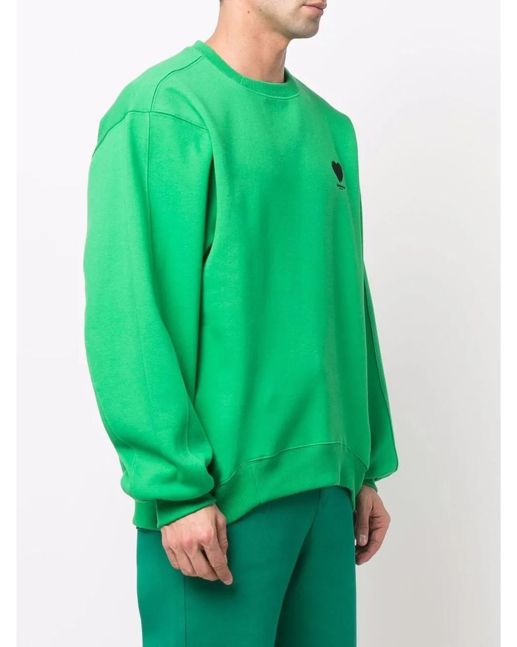 Adererror Green Logo-Print Sweatshirt for men