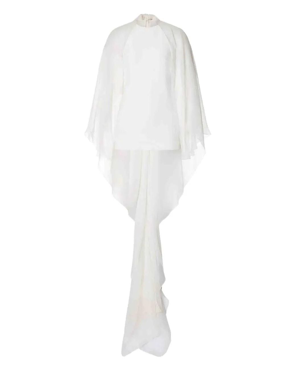 Blouse À Design Drapé Alberta Ferretti en coloris White