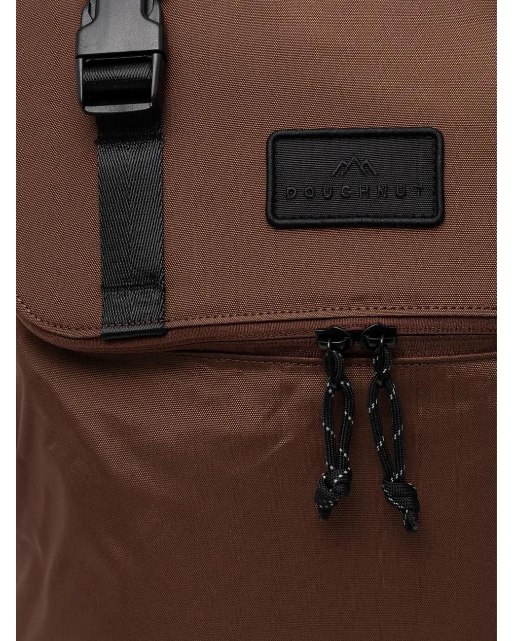 Doughnut Black Buckle-Fastening Backpack for men