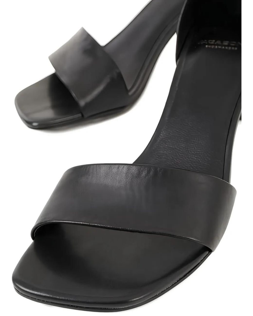 Vagabond Black 75Mm Ankle-Strap Sandals