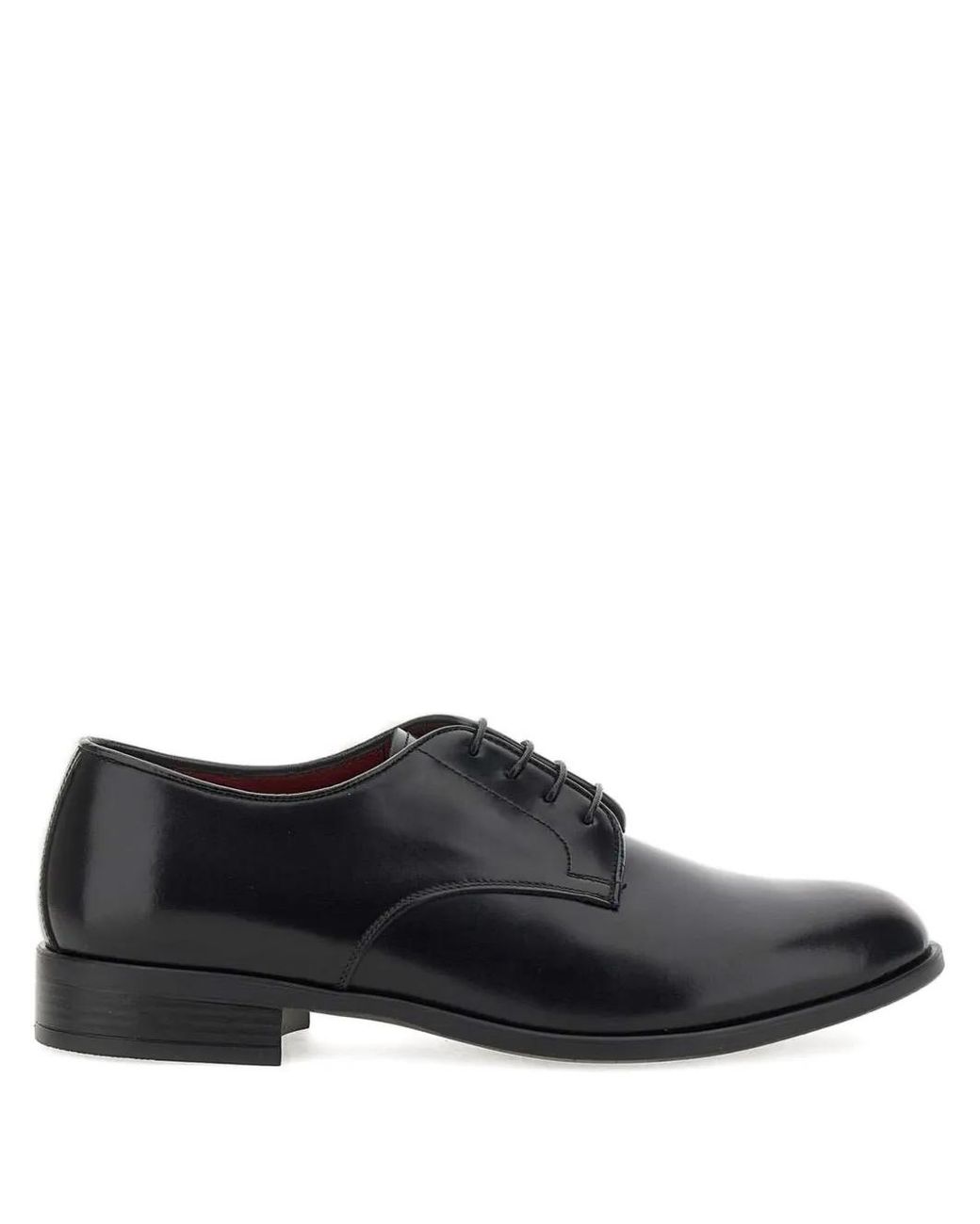 Duca Degli Abruzzi Black Windsor Leather Derby Shoes for men