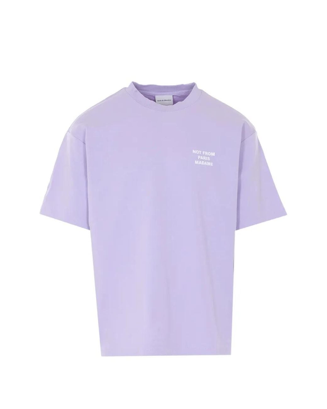 Drole de Monsieur Purple Slogan T-Shirt for men