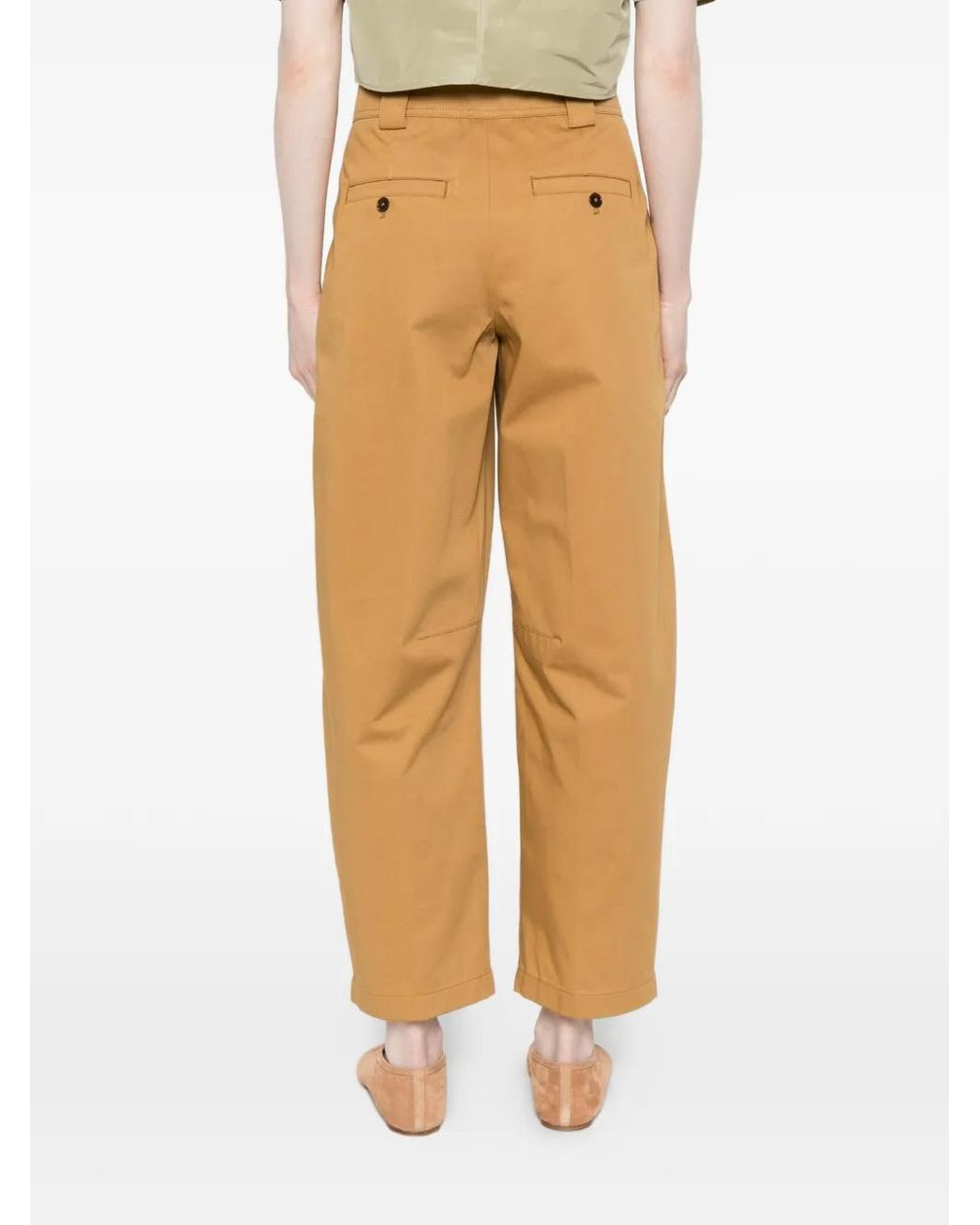 Closed White Romi Diagonal-Pockets Trousers