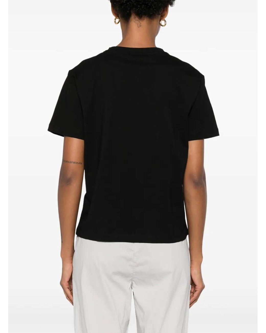 Add Black Cotton T-Shirt