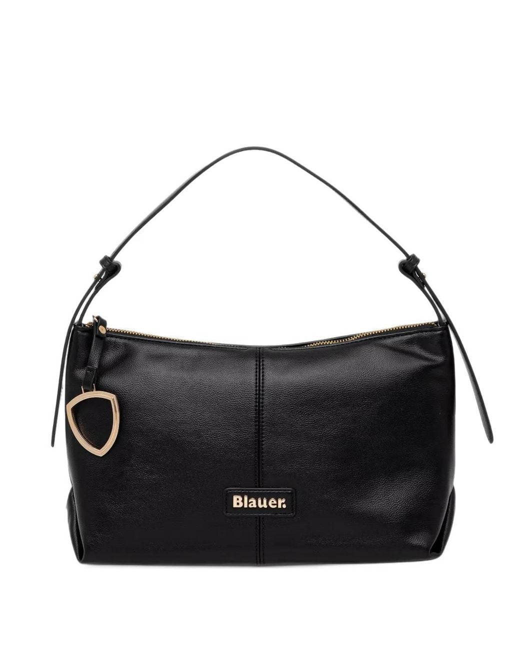 Blauer Black Logo-Plaque Shoulder Bag