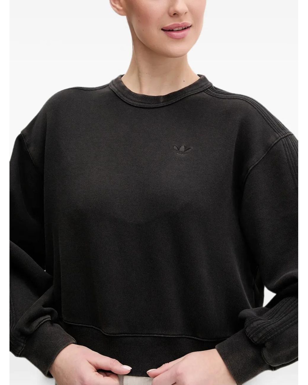 Adidas Black Langärmeliger Pullover