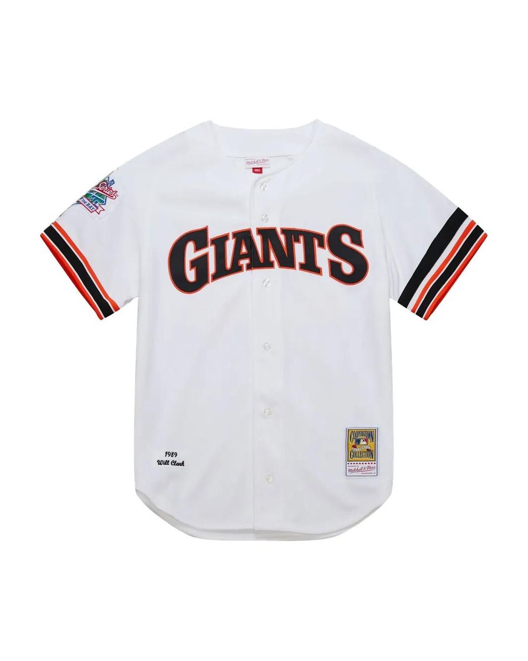 Mitchell & Ness White Mlb Giants 1989 Willie Clark Shirt for men