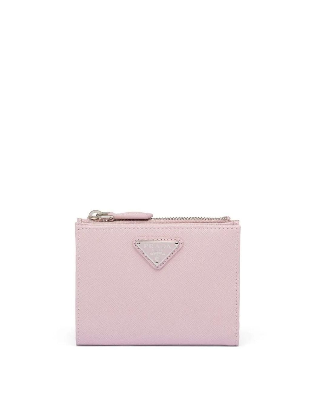 Prada Pink Small Saffiano Leather Wallet