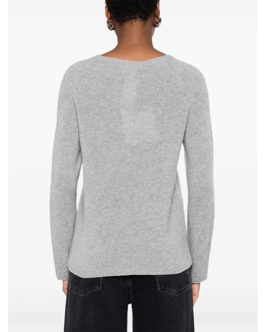 Jersey Con Cuello Redondo Max Mara de color Gray