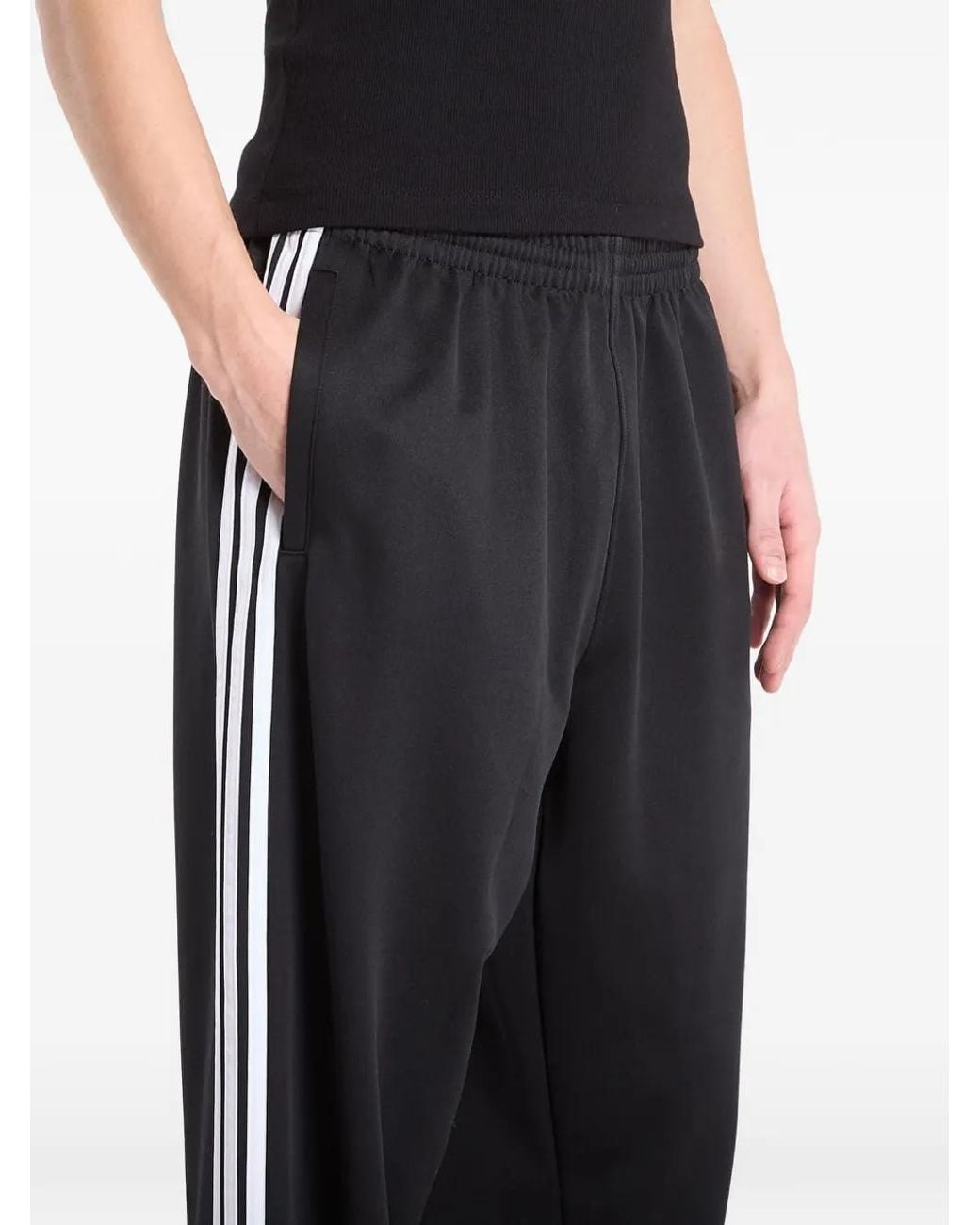 Adidas Black Adicolor Loose Track Pants for men