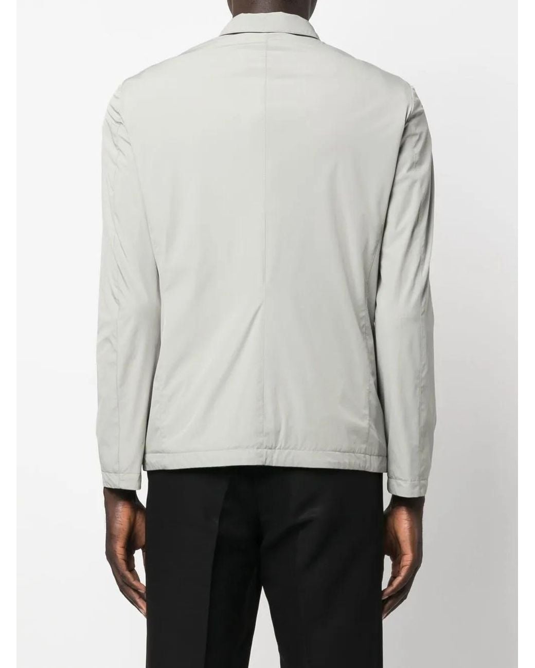 Moorer Gray Tebaldo-Kn Buttoned Jacket for men