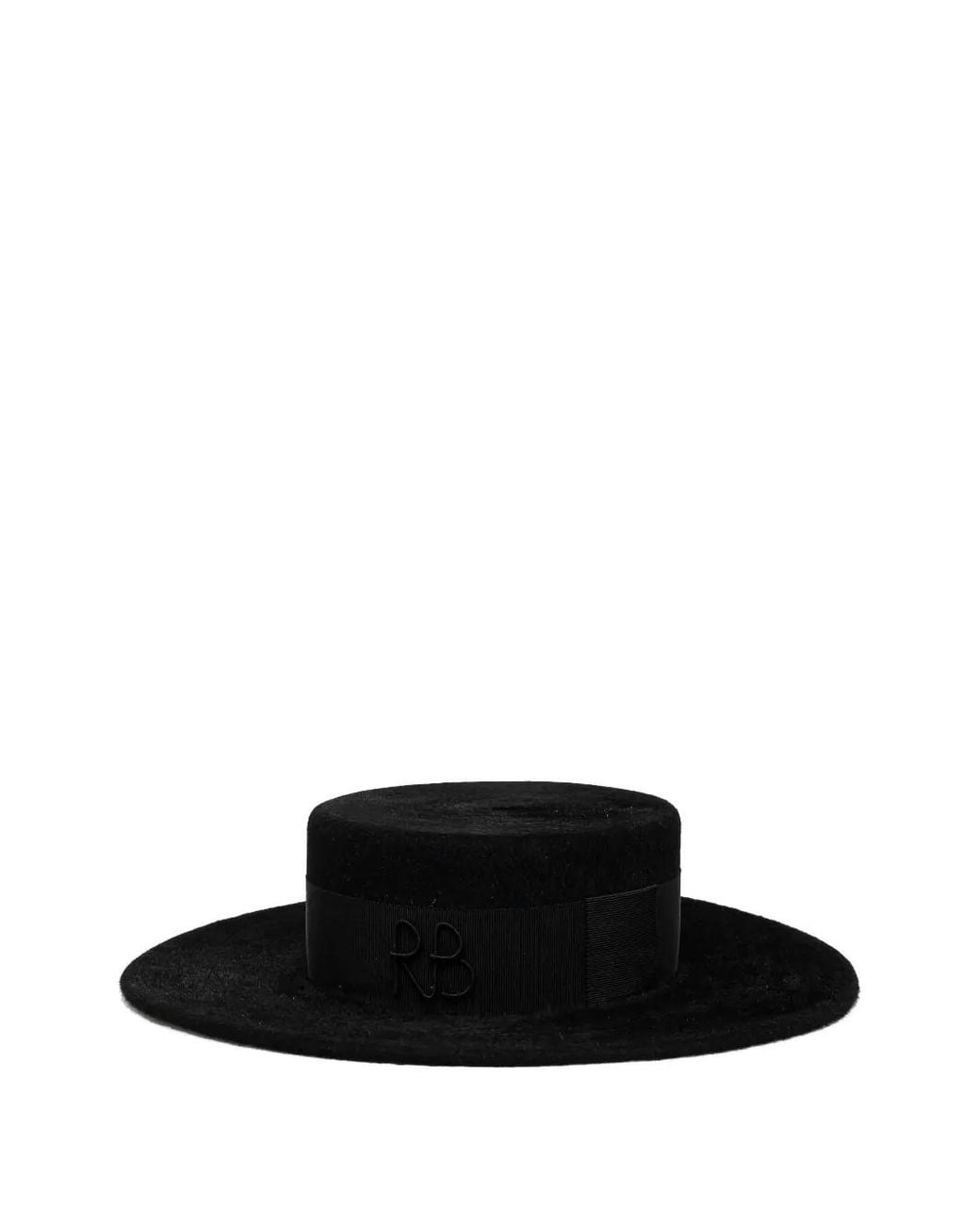 Ruslan Baginskiy Black Chapeau Canotier
