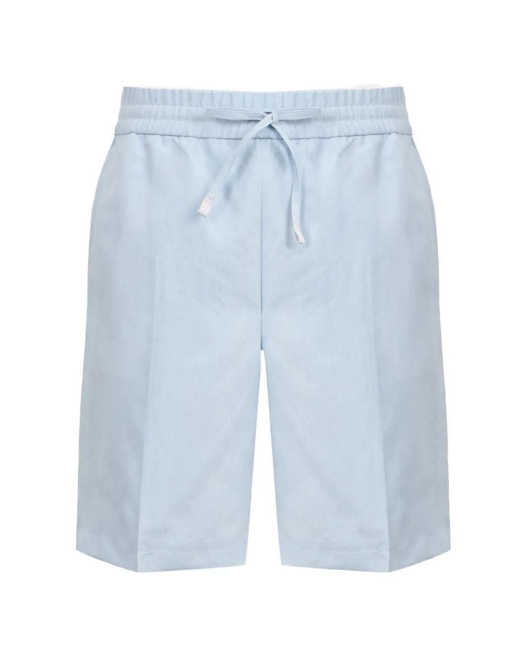 Brioni Blue Drawstring Bermuda Shorts for men