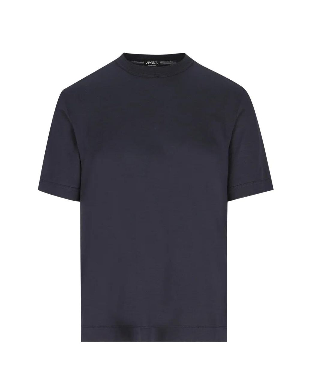 Zegna Blue Short-Sleeve T-Shirt for men