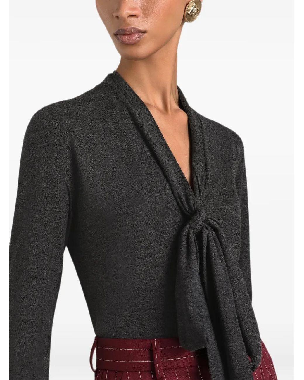 Dolce & Gabbana Black Pull En Laine Vierge