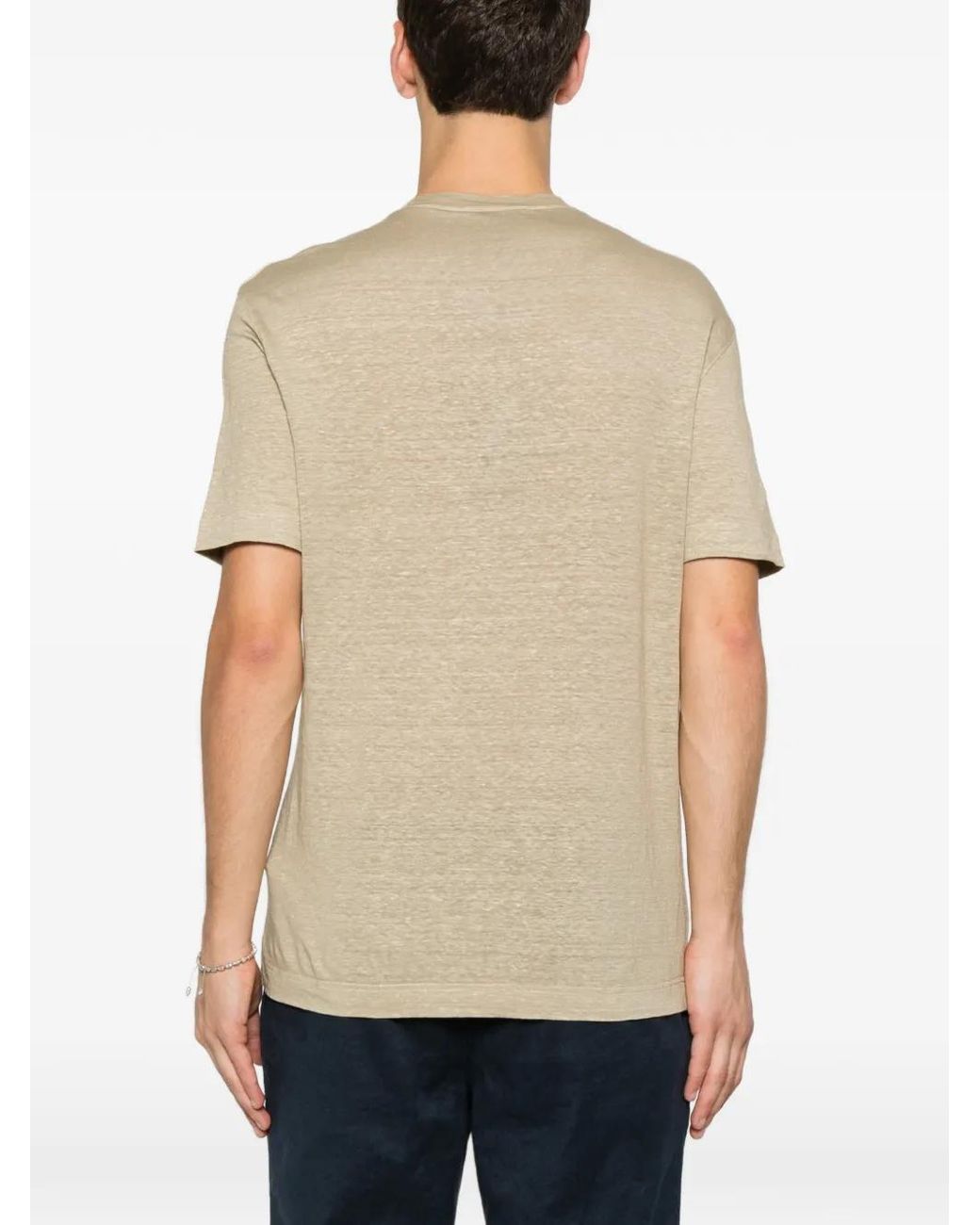 FILIPPO DE LAURENTIIS Natural Short-Sleeve T-Shirt for men